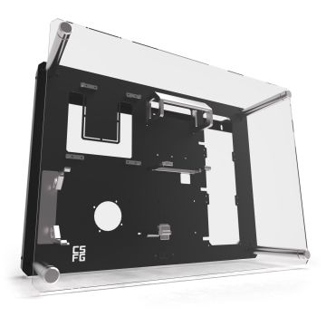 CSFG Frostbite wall housing - black, Micro-ITX (CSFG-FROST-BUNDLE-BK)