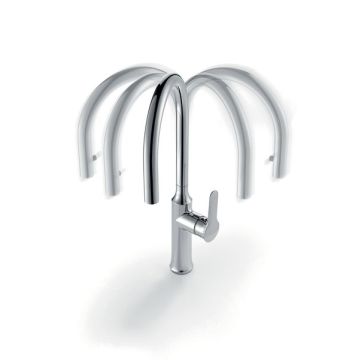 Ravak KM 017.00 Kitchen Sink Standing Tap With Retractable Shower (X070078)