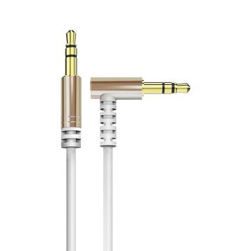 Dudao angled cable AUX mini jack 3.5mm cable 1m white (L11 white)