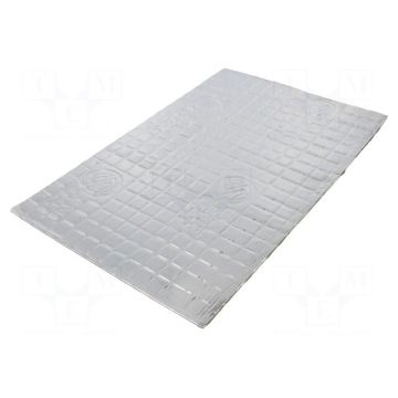 Silent Coat Damping mat, aluminium foil/butyl rubber/ 375x250x1.8mm (SC-M1.8G-4.69) Skaņas Izolācija