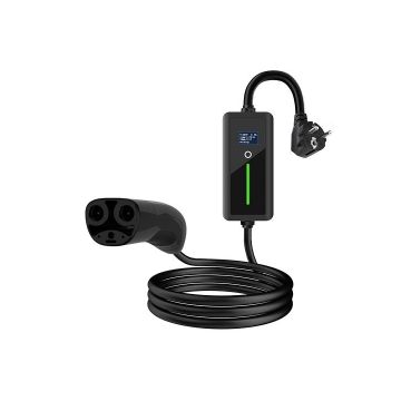 EV Charger for TESLA NACS - Schuko (220V), 8-16A, 3.5kW, 1-phase, 5m (EV200863)