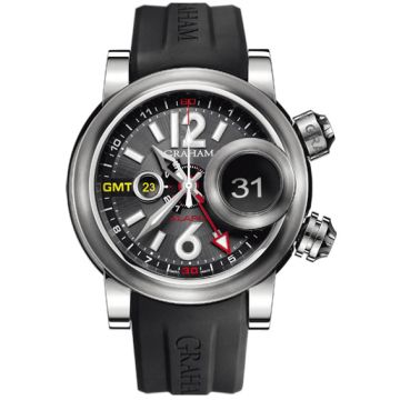 Graham Swordfish Grillo Alarm GMT Men's Watch 2SWGS.B23A