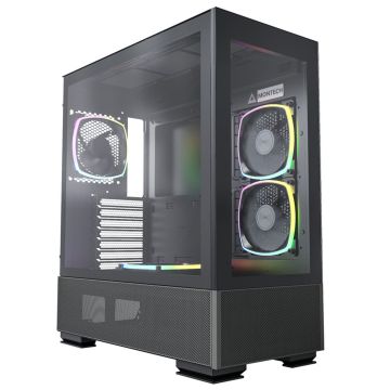 Montech SKY TWO, Mid Tower - Black (SKY TWO BK)