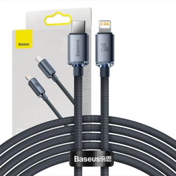 Baseus Crystal Shine cable USB-C to Lightning 20W PD 2m Black (CAJY000301)