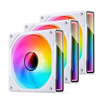 Jonsbo ZK-120W 3-Pack, case fan, RGB - white (ZK-120W 3in1)