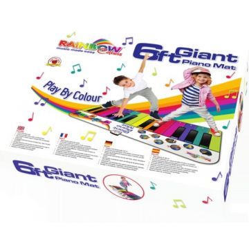 Rainbow Colours Giant Piano Mat 180cm