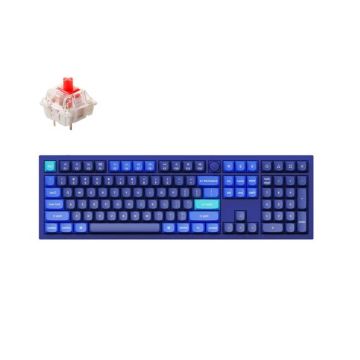 Keychron Q6 100% Navy Blue (ANSI, RGB, Hot-Swap, Gateron Pro Red Switch)