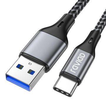 RAVIAD USB Type C Cable, USB C Charging Cable 3M QC 3.0 USB 3.0 Fast Charging and Synchronisation USB C Cable (R0413)