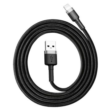 Baseus Cafule USB Lightning Cable 2.4A 0.5m Gray+Black (CALKLF-AG1)