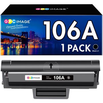 GPC IMAGE Compatible with HP 106A Toner, W1106A Black for Laser 107w MFP, 135wg, 137fwg, 135w, 137fnw, 135a, 107a, 107r, 135r Printer Cartridge