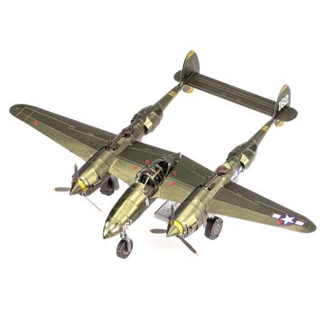 Metal Earth ICONX - P-38 Lightning - COLOR