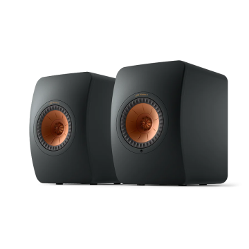 KEF LS50 Wireless II Bookshelf Speakers Black (Pair / Set of 2)