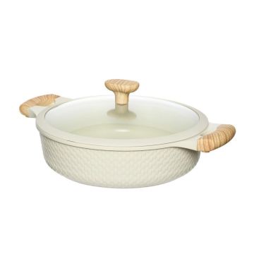 Resto Shallow Pot D28cm 4.1L Beige (93806)