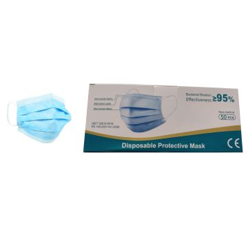 Ahhui Disposable Face Mask with Ear Loops 50 pieces in a box