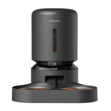 Petlibro Granary camera food dispenser with double bowl, 5L (black)