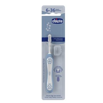Chicco Toothbrush First Teeth Indigo 6-36m