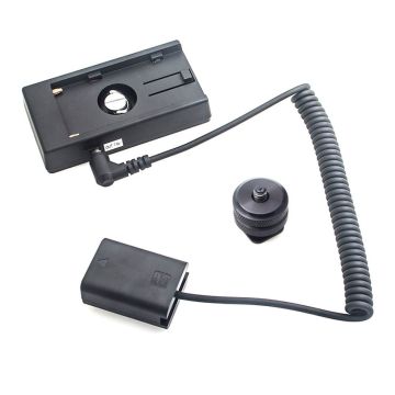 Caruba Sony NP-FW50 Full Decoding Dummy Battery + F970 Battery Gusset (Spring Cable)