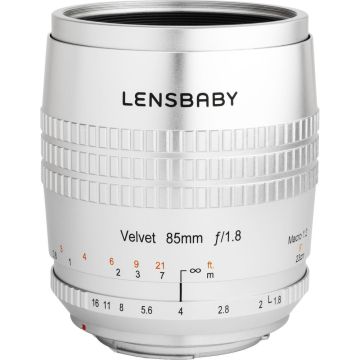Lensbaby Velvet 85 for Canon EF (Silver) LBV85SEC