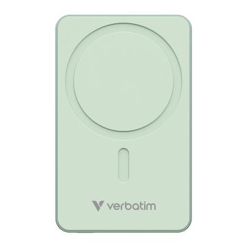 Verbatim Charge n Go Essentials Power Bank Magnetic Wireless 10000 mAh Green
