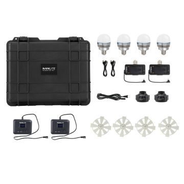 Nanlite PavoBulb 10C RGBWW LED Bulb 4-Light Kit