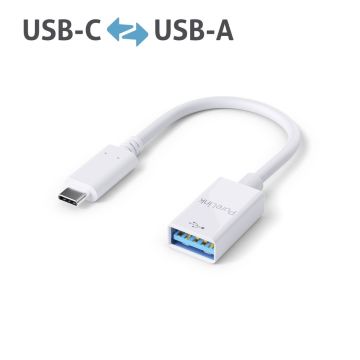 PureLink USB C to USB A adapter USB 31 Gen 1 iSeries white 0.1m (IS230)