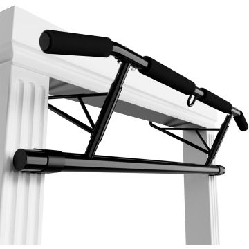 JX FITNESS Pull-Up bar door frame with non-slip handles, training device for home gym, no screws or drilling