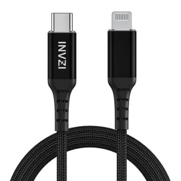 INVZI USB-C to Lightning Cable MFi 2m Black (CTL2M)