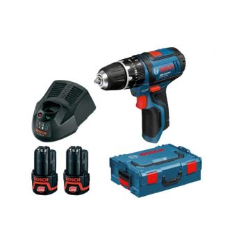 Bosch GSB 10.8-2-LI Professional 2 x 2.0 Ah + L-Boxx