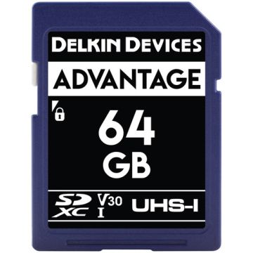 Delkin Advantage SDXC 64GB Class 10 U3 V30 90/90 MB/s (DDSDW63364GB)