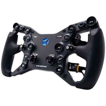 Cube Controls F-Core EVO GT steering wheel including hub and paddles - black (FCEVO-GTBLK-H4P)