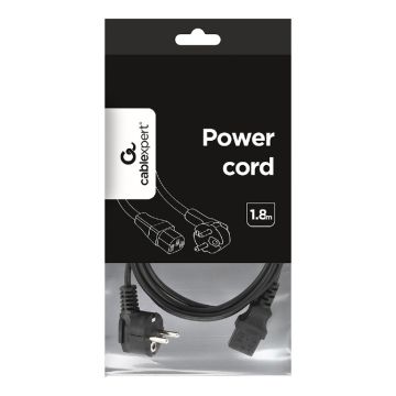 Gembird Power cord (C13), 1.8m (PC-186)