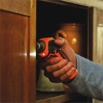 BLACK+DECKER 3.6V Lithium ion Screwdriver with Right Angle Attachment (CS3652LC)