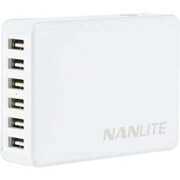 Nanlite USB Charger with 6 USB Ports (BT-CGUSB-6)