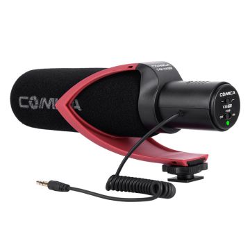 Comica CVM-V30 PRO Super Cardioid Condenser Shotgun Microphone Red (V30PROR)