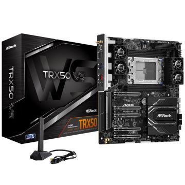 ASRock TRX50 WS, AMD TRX50 Mainboard - Sockel sTR5, DDR5 (90-MXBN40-A0UAYZ)
