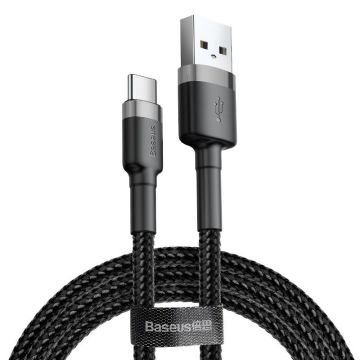 Baseus Cafule cable USB-C 3A 0.5m Gray+Black (CATKLF-AG1)