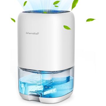 CONOPU Dehumidifier, Electric Dehumidifier, Auto Off & Coloured LED Light