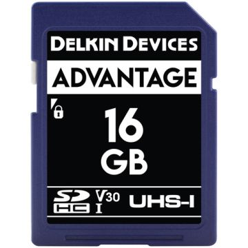 Delkin Advantage SDHC 16GB Class 10 U3 V30 90/90 MB/s (DDSDW63316GB)