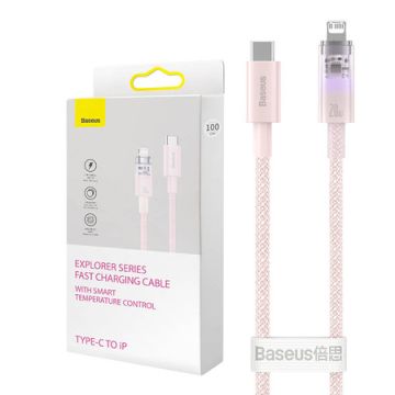 Baseus Explorer Series Fast Charging USB-C to Lightning Cable 1m 20W Pink (CATS010204)