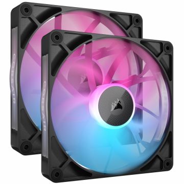 Corsair iCUE LINK RX140 RGB Series, PWM 2-Pack 140mm, Black (CO-9051020-WW)