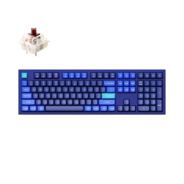 Keychron Q6 100% Navy Blue (ANSI, RGB, Hot-Swap, Gateron Pro Brown Switch)