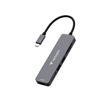 Verbatim USB‑C Essentials Multiport Hub 6‑Port with card reader