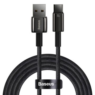 Baseus Tungsten Gold Cable USB to USB-C 100W 2m Black (CAWJ000101)