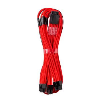 CableMod C-Series Pro ModMesh 12VHPWR to 3x PCI-e Kabel for Corsair - 60cm, red (CM-PCSR-16P3-N60KR-5PC-R)