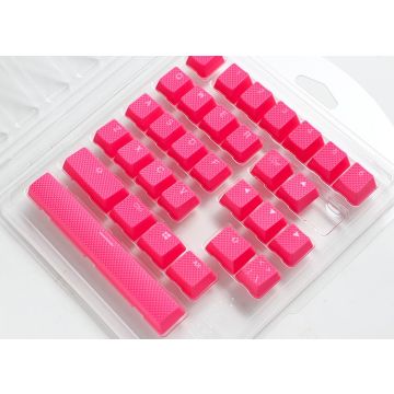 Ducky Rubber Keycap Set 31 Cosmic Pink
