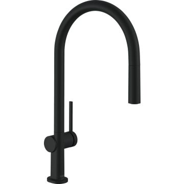 Hansgrohe Talis M54, 210 1jet Ar Izvelkamu Galu Melns Matēts (72802670)