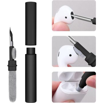Vicloon Cleaning Kit for Airpods Pro/2Gen/3Gen 3in1 Multifunctional Cleaning Pen Black