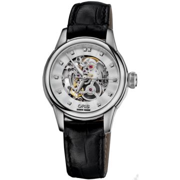 Oris Artelier Skeleton Ladies Watch 56076874019LS60