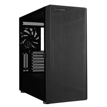 SilverStone SST-SEH1B-G - SETA H1 Mid Tower, Tempered Glass - Black (SST-SEH1B-G)