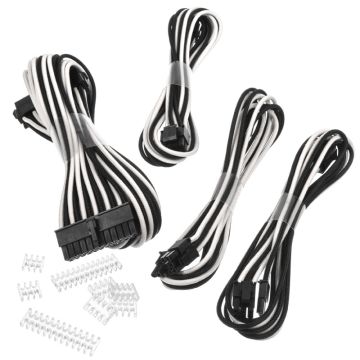 PHANTEKS Extension cable set, 500mm - black/white (PH-CB CMBO_BW)